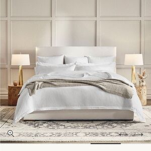 Boll and Branch Signature Hemmed King/ Cal King Duvet cover NEW Organic Cotton